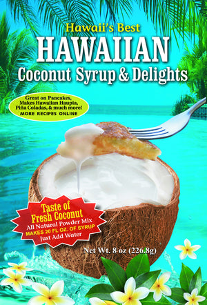 (5 BAGS - EXTRA VALUE, $5.99 EACH) COCONUT CREAM SYRUP MIX  (8 oz package)