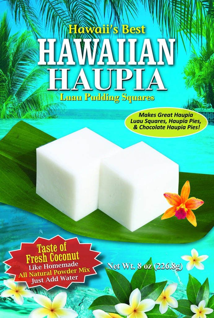 (1 BAG) HAUPIA MIX (Coconut Pudding Luau Squares Served at EVERY Luau!)  Makes 8x8 pan, Gluten Free, Just add water!
