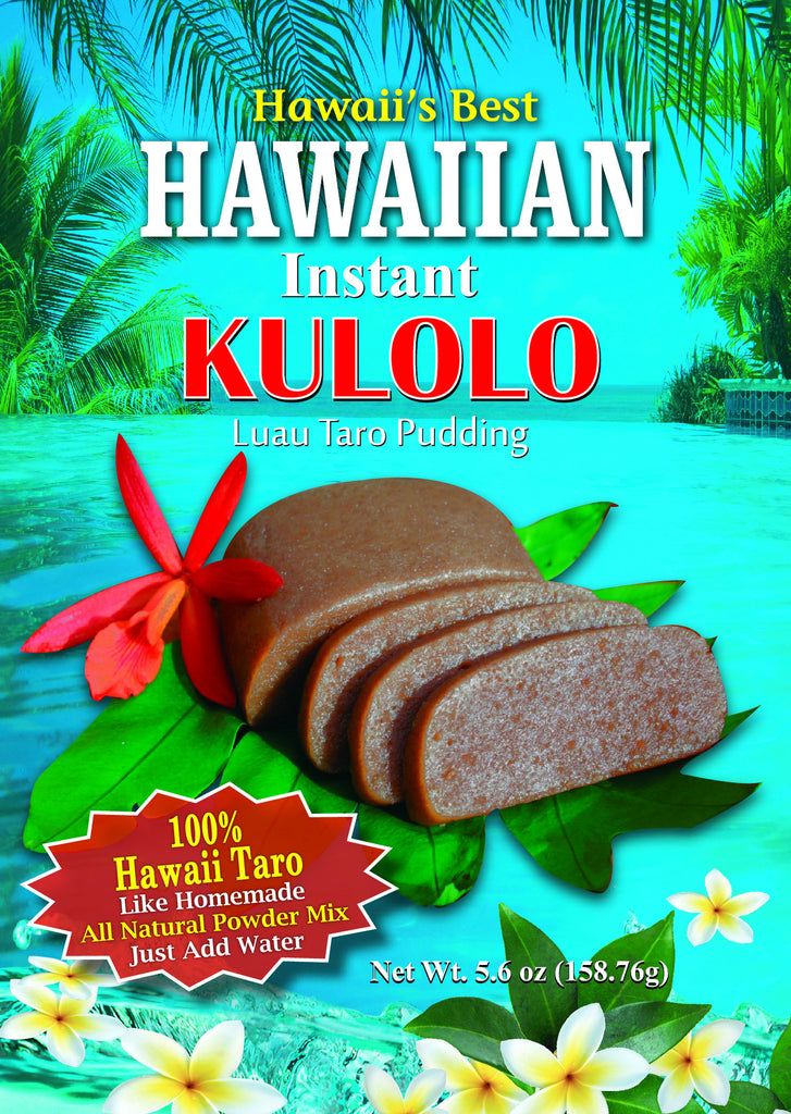 (1 BAG) KULOLO MIX (Taro Pudding), 100% Hawaii Taro, Gluten Free, Makes approx. 10 oz block of Kulolo, Easy to Prepare!