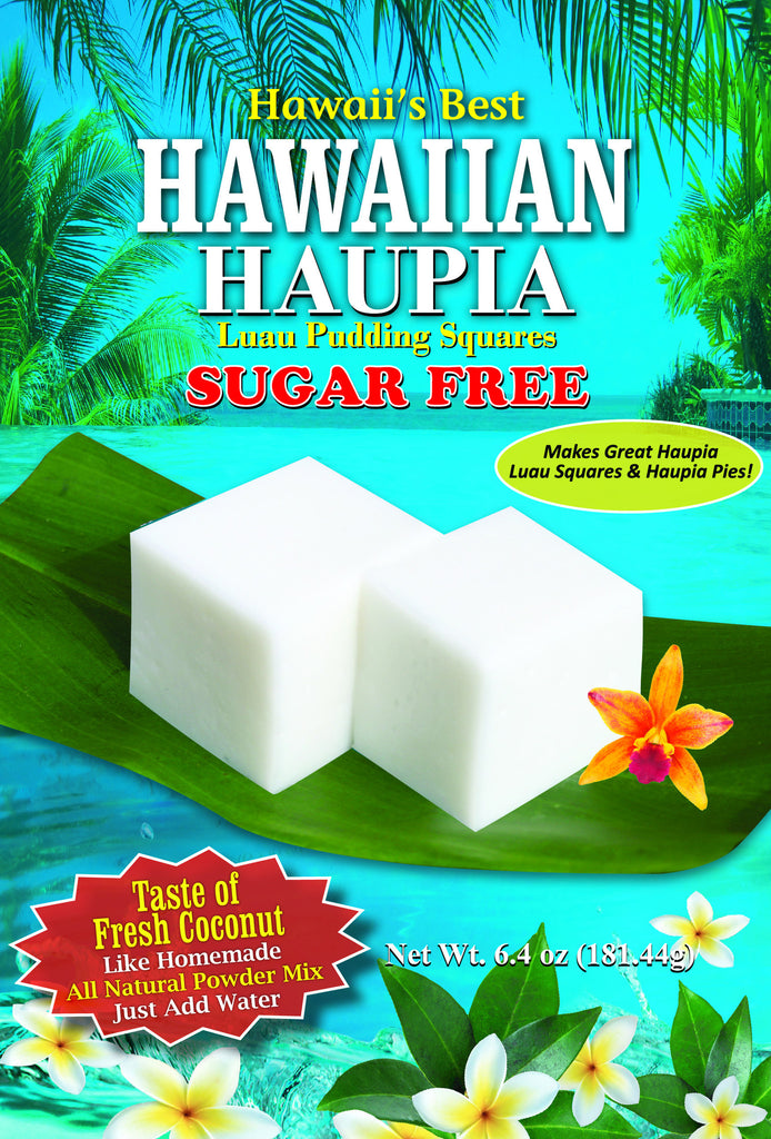 (3 BAGS - EXTRA VALUE PACK, $6.99 EACH) SUGAR FREE HAUPIA MIX (Coconut Pudding Luau Squares)